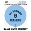 Old Dominion University Official Logo Automotive Car Window Locker Circle Bumper Sticker - 2 of 4