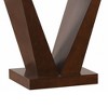 22" Forbes Accent Table White Marble/Walnut - Acme Furniture: Elegant Wood Base, Living Room Storage - 4 of 4