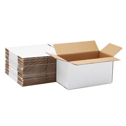 25 Per Bundle 8 x 6 x 4" Multi-Depth Corrugated Boxes 