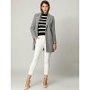 INSPIRE CHIC Women's Regular Fit Notched Lapel Long Sleeve Buttoned Classic Coat - 2 of 4