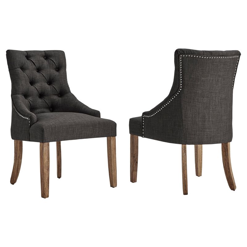 Lawler Button Tufted Dining Chair 2 in Set - Inspire Q&#174;, 1 of 7