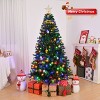 SUGIFT 6ft Pre-Lit Artificial Christmas Tree 250 LED Lights, Green - 2 of 4