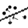 Dritz 7/16" x 5-Yards 75ct Home Smooth Decorative Nailhead Trim Black - 3 of 4