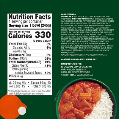 Bibigo Kimchi Rice Bowl - 8.66oz