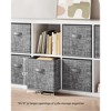 SONGMICS Storage Cubes Non-Woven Fabric Bins with Double Handles Set of 6 Closet Organizers for Shelves Foldable for Clothes - 3 of 4