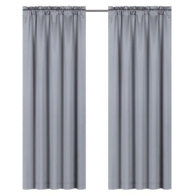 Kate Aurora Lux Living Complete 9 Piece Semi Sheer Rod Pocket Window Curtain & Valance Set