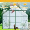 CAVINAS Polycarbonate Greenhouse with UV Protection Walk-in Storage Shed with Adjustable Vent Window - 4 of 4