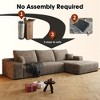 PAGED Cloud Sectional Couch, Modern Modular Sofa with Deep Seat, Upholstered Couches with Chaise for Living Room - 3 of 4