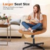 Cross legged chair, Pipersong Meditation Chair, No Wheels Armless Swivel Home Office Chair, Adjustable Wide Seat Computer Task Chair-The Pop Home - 3 of 4