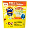 Tide Simply PODS Odor Rescue Liquid Laundry Detergent Pacs, 3 in 1 Powerful Detergent, Odor Fighters, Fresh Linen, 13 count - 2 of 4