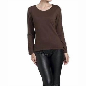 Women's Scoop Neck Long Sleeve Top - ANGEL - 1 of 2