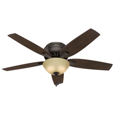 52" Newsome Low Profile Ceiling Fan (Includes LED Light Bulb) - Hunter Fan