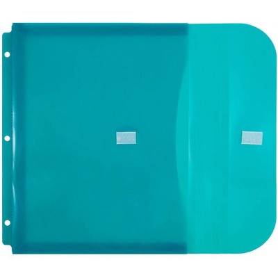 Jam Paper 8 5/8'' X 11 1/2'' 12pk Plastic 3 Hole Punch Binder Envelopes ...