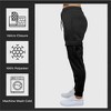 Blue Ice Women's Loose Fit Fleece Jogger Sweatpants with Velcro Cargo Pockets-3 Pack - 3 of 4