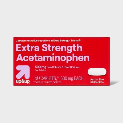 Acetaminophen Extra Strength Pain Reliever & Fever Reducer Caplets - up&up™