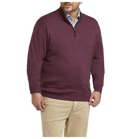 Rochester Quarter-zip Cotton/cashmere Sweater - Men's Big And Tall : Target