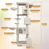 BABYYER Multi-Level Cat Tower, 84.6" Large Cat Tree with Ramp, Condos and Scratching Posts, Durable Pet House Furniture for Indoor Cats - 4 of 4