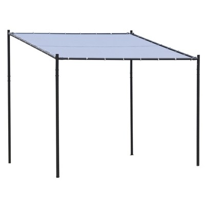9' x 10' Outdoor Pergola with Canopy, Patio Sun Shade Shelter Grill Gazebo, for Garden, Lawn, Poolside