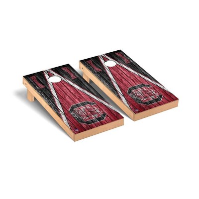 NCAA South Carolina Gamecocks Premium Cornhole Board Triangle Weathered Version