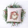 City Creek Prints Floral Santa Canvas Pillow Cover - Natural - image 2 of 2