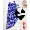 LA LEELA Women's Wrap Sarong Swimwear Cover up Wraps One Size Regal Floral - 4 of 4