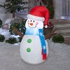 Gemmy Christmas Inflatable Snowman with Twig Arms, 4 ft Tall, Multi - 2 of 4