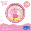 Treasures Gifted Princess Peppa Pig Plates 7in - Princess Peppa Pig Party Supplies - 24 Pack - 2 of 4