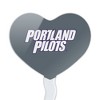 Portland Secondary Logo Heart Love Cupcake Picks Toppers Decoration Set of 6 - 2 of 4