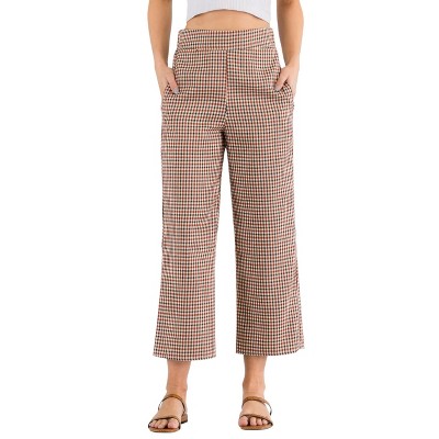 Slickblue Chic High Waisted Pants with Elastic Waistband, Functional Pockets, Missy Fit, Bold Red Color, Sizes S-L
