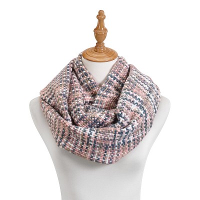 DEMDACO Pink Woven Threads Infinity Scarf One Size - Pink