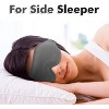 Weighted Eye Mask for Sleeping for Men and Women, Ideal for Lash Extensions, Travel Blackout Night Blindfold with Adjustable Strap - 2 of 4