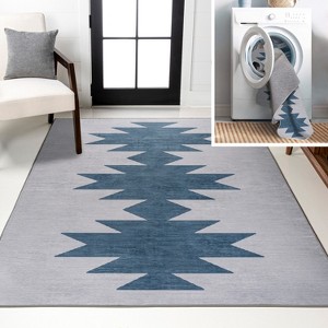 JONATHAN Y Chayton Minimalist Geometric Machine-Washable Area Rug - 1 of 4