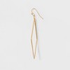 Open Work Diamond Shape Drop Earrings - Universal Thread™ Gold - image 2 of 4