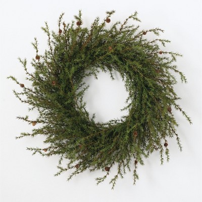 Sullivans Artificial Pine Wreath 42"H Green