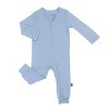 Larkspur Baby Zip Romper in Denim - 3 of 3