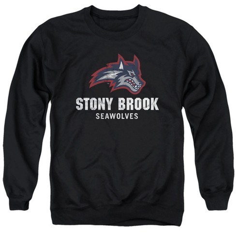 Campus Lab Stony Brook University Official Seawolves Logo Adult Crewneck Sweatshirt black 3x large Target
