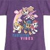 Girls' - Paw Patrol - Pawsitive Vibes Skye Marshall Chase Rubble Fitted Short Sleeve Graphic T-Shirt - 2 of 4