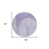 Lavender And Purple Geometric Washable Indoor Outdoor Area Rug - 3 of 4