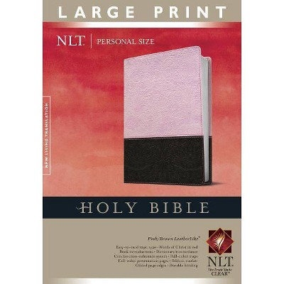 Personal Size Bible-NLT-Large Print - (Leather Bound)