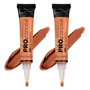 LA Girl HD PRO Conceal Concealer (ORANGE CORRECTOR GC990) L.A. Smooth & Bendable Formula | Crease Resistant | Full Natural Coverage (PACK OF 2) - 1 of 4