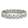 Black Bow Jewelry Men's Stainless Steel Polished Link 8.5 Inch Bracelet - 3 of 4