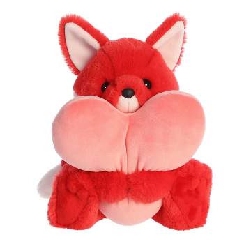 Aurora Medium Heart Huggers Felicity Fox Valentine Heartwarming Stuffed Animal Red 10"