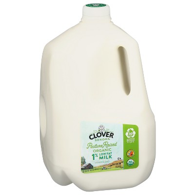 Clover Sonoma Fresh Organic Pastured Raised 1% Milk - 1gal