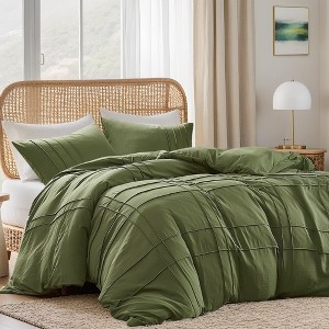 BAGOKIE 2/3-Piece Bedding Set Duvet Cover with Pillow Shams - 1 of 4