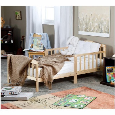 Orbelle Contemporary Solid Wood Toddler Bed - Natural : Target