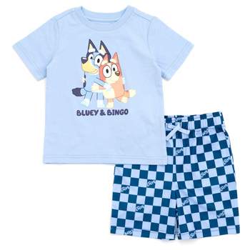 Bluey Bingo Toddler Boys Fleece Hoodie and Pants Outfit Set Blue