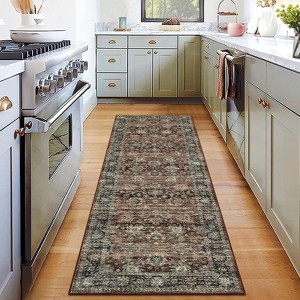 Acekool 2x6 Vintage Washable Rug – Non-Slip Distressed Runner for Kitchen, Hallway & High-Traffic Areas - 1 of 4