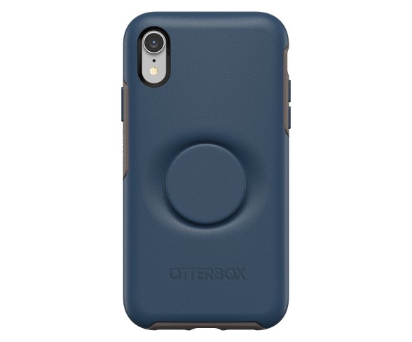 OtterBox Apple iPhone XR Otter + Pop Symmetry Case (with PopTop) - Go To Blue