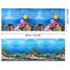 Unique Bargains Aquarium Background Poster Double-sided Aquarium Fish Tank Background Decorative Paper Sticker 1 Pc - 4 of 4