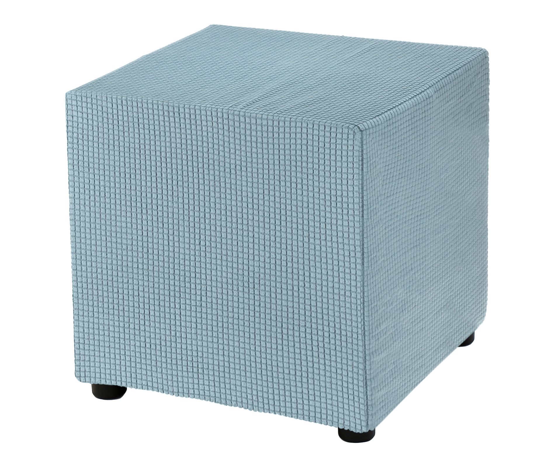 Unique Bargains Polyester Washable Stretch Thick Stool Protective Covers Sky Blue